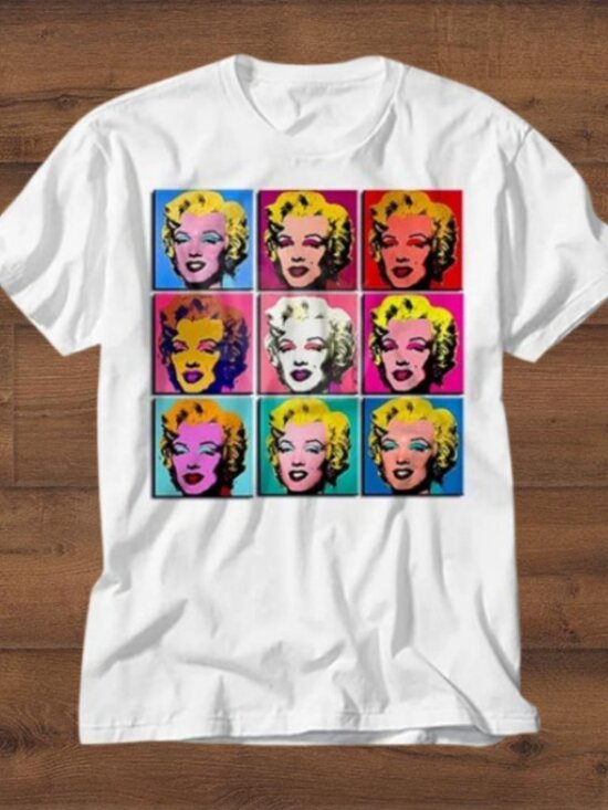 Gildan Other - Marilyn Monroe Collage Pop Art Selfie T-Shirt
